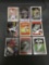 9 Card Lot of BASEBALL ROOKIE CARDS - Future Stars and Hall of Famers from Huge Collection!