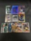 9 Card Lot of SERIAL NUMBERED Sports Cards with Stars and Rookies from HUGE Collection