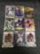 9 Card Lot of SERIAL NUMBERED Sports Cards with Stars and Rookies from HUGE Collection