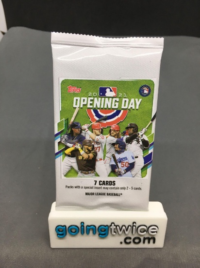 Factory Sealed 2021 Topps Opening Day Baseball 7 Card Pack