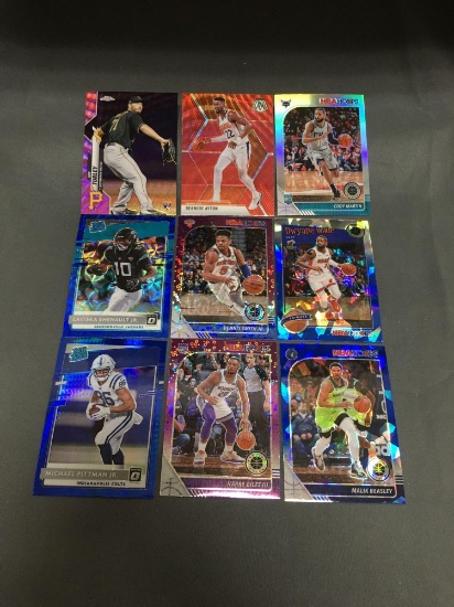 9 Count Lot of REFRACTORS with ROOKIES & STARS from RECENT Collection