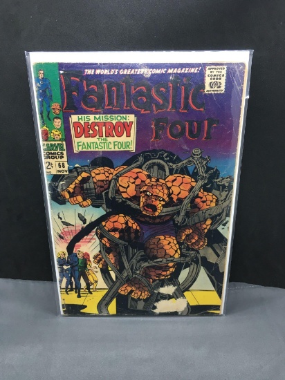 1967 Marvel Comics FANTASTIC FOUR #68 Silver Age Comic Book from Collection