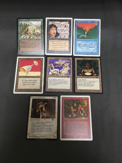 Vintage Lot of 9 Magic the Gathering WOTC Cards from Crazy Collection