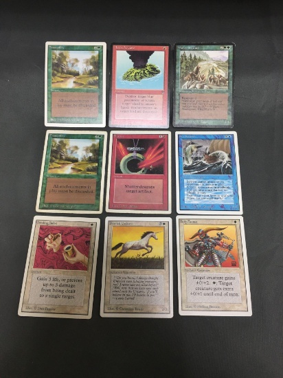 Vintage Lot of 9 Magic the Gathering WOTC Cards from Crazy Collection