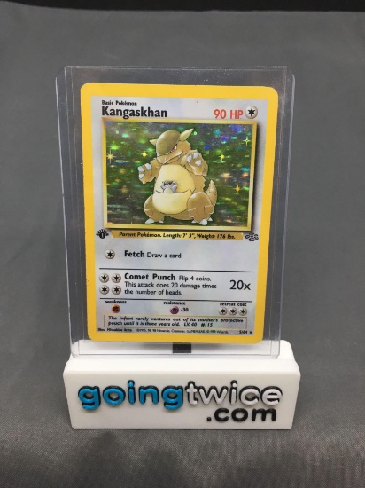 1999 Pokemon Jungle 1st Edition #5 KANGASKHAN Holofoil Rare Trading Card from Crazy Collection