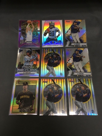 9 Count Lot of PRIZMS & REFRACTORS with ROOKIES & STARS!