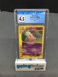 CGC Graded 2003 Pokemon Aquapolis #H22 SLOWKING Holofoil Rare Trading Card - VG-EX+ 4.5