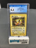 CGC Graded 1999 Pokemon Jungle 1st Edition #4 JOLTEON Holofoil Rare Trading Card - VG-EX+ 4.5