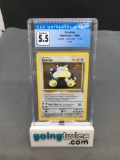 CGC Graded 1999 Pokemon Jungle #11 SNORLAX Holofoil Rare Trading Card - EX+ 5.5