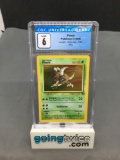 CGC Graded 1999 Pokemon Jungle #9 PINSIR Holofoil Rare Trading Card - EX-NM 6
