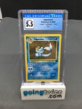 CGC Graded 1999 Pokemon Jungle #12 VAPOREON Holofoil Rare Trading Card - EX+ 5.5