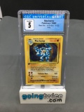 CGC Graded 1999 Pokemon Base Set 1st Edition #8 MACHAMP Holofoil Rare Trading Card - EX 5