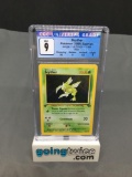 CGC Graded 1999 Pokemon Jungle Spanish 1st Edition #10 SCYTHER Holofoil Rare Trading Card - MINT 9