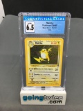 CGC Graded 2000 Pokemon Base 2 set #16 RAICHU Holofoil Rare Trading Card - EX-NM+ 6.5