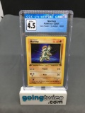 CGC Graded 2000 Pokemon Team Rocket 1st Edition #59 MACHOP Trading Card - VG-EX+ 4.5