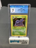 CGC Graded 1999 Pokemon Fossil #13 MUK Holofoil Rare Trading Card - NM 7