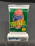 Factory Sealed 1990 Fleer PREMIERE EDITION Football 15 Card Pack