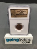 NGC Graded 2009 Lincoln Penny 'D' Birth & Childhood - MS 66 RD