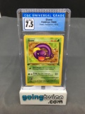 CGC Graded 1999 Pokemon Fossil 1st Edition #46 EKANS Trading Card - NM+ 7.5