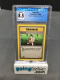 CGC Graded 1999 Pokemon Fossil 1st Edition #61 RECYCLE Trading Card - NM-MT+ 8.5
