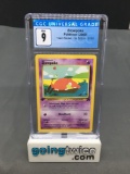 CGC Graded 2000 Pokemon Team Rocket 1st Edition #67 SLOWPOKE Trading Card - MINT 9