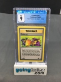 CGC Graded 2000 Pokemon Team Rocket 1st Edition #74 CHALLENGE Trading Card - MINT 9