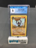 CGC Graded 2000 Pokemon Team Rocket 1st Edition #40 DARK MACHOKE Trading Card - MINT 9