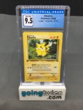 CGC Graded 1999 Pokemon Jungle 1st Edition #60 PIKACHU Trading Card - GEM MINT 9.5