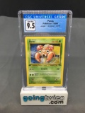 CGC Graded 1999 Pokemon Jungle 1st Edition #59 PARAS Trading Card - GEM MINT 9.5