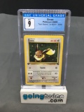 CGC Graded 2000 Pokemon Team Rocket 1st Edition #55 EEVEE Trading Card - MINT 9