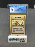 CGC Graded 2000 Pokemon Team Rocket 1st Edition #75 DIGGER Trading Card - MINT 9