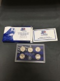 2003 United States Mint 50 States Quarters Proof Set w/ 5 Coins in Original Box incl COA