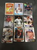 9 Card Lot of BASEBALL ROOKIE CARDS - Future Stars and Hall of Famers from Huge Collection!