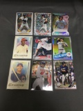 9 Card Lot of BASEBALL ROOKIE CARDS - Future Stars and Hall of Famers from Huge Collection!