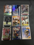 9 Card Lot of FOOTBALL ROOKIE Cards - Mostly from Newer Sets - Some Premiums - Stars & More!