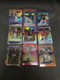 9 Card Lot of PRIZMS & REFRACTORS with ROOKIES & STARS from HUGE Collection!