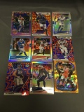 9 Card Lot of PRIZMS & REFRACTORS with ROOKIES & STARS from HUGE Collection!