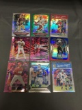 9 Card Lot of PRIZMS & REFRACTORS with ROOKIES & STARS from HUGE Collection!