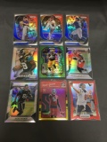 9 Card Lot of PRIZMS & REFRACTORS with ROOKIES & STARS from HUGE Collection!