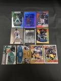 9 Card Lot of SERIAL NUMBERED Sports Cards with Stars and Rookies from HUGE Collection