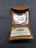 1969 Republic of Uganda 30 Shilling Silver Foreign World Coin - 1.9271 Ounces Actual Silver Weight