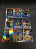 9 Count Lot of PRIZMS & REFRACTORS with ROOKIES & STARS!