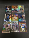 9 Count Lot of PRIZMS & REFRACTORS with ROOKIES & STARS!