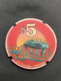 The Mill Casino - Coos Bay Oregon - $5 Casino Chip from Estate Collection