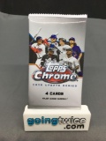 Factory Sealed 2020 TOPPS CHROME Baseball Update Series 4 Card Pack