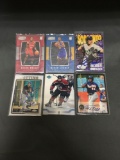 6 Card Lot Hand Signed Autographed Sports Cards from Collection