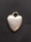 High Polished 22mm Tall 17mm Wide Engravable Sterling Silver Heart Pendant