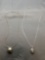 Lot of Two Jewelry Kade Designer Silver-Tone Fashion Necklaces