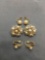 Lot of Three Faux Pearl Featured Fashion Clip-On Earrings