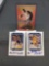 3 Card Lot of BASKETBALL Certified AUTOGRAPHED ROOKIE Cards